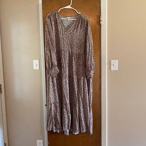 A New Day - Brown Leopard print dress